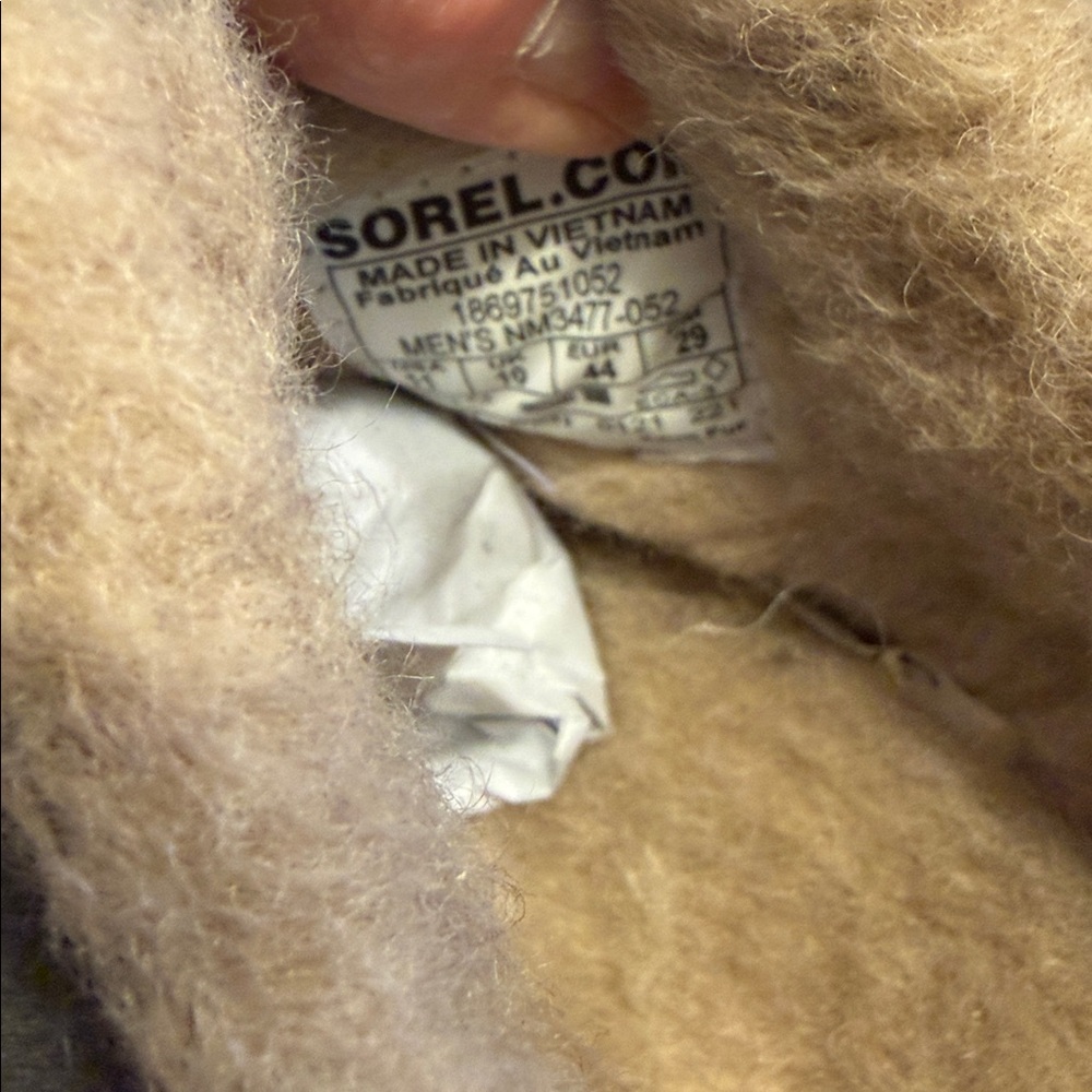 Sorel Men’s Gray Suede Slip-On Shearling Lined Slippers Sz 11. NWOB Tub5 - Picture 6 of 6